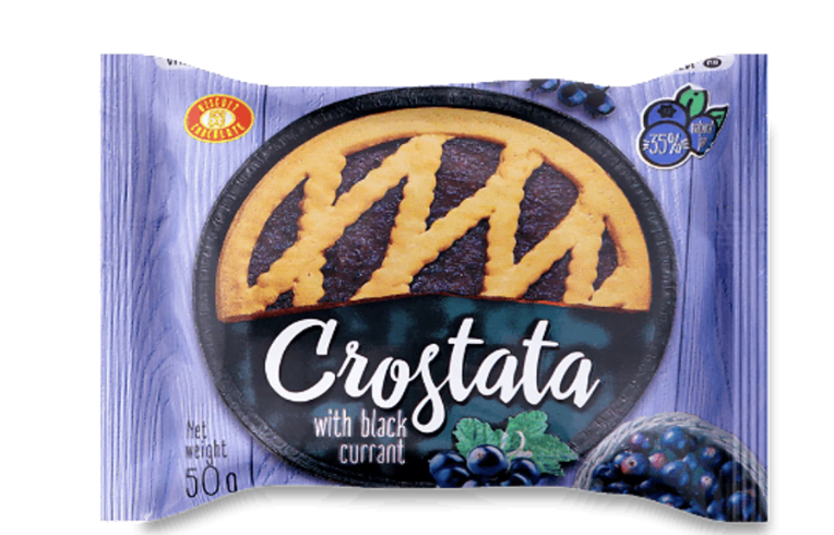 Пиріг пісочний CROSTATA ХБФ чорна смородина 50г